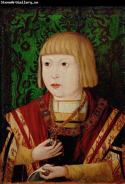 unknow artist Portrat Erzherzog Ferdinand (Kaiser Ferdinand I.) im Alter von zehn oder zwolf Jahren